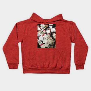 Red oil paint Kids Hoodie